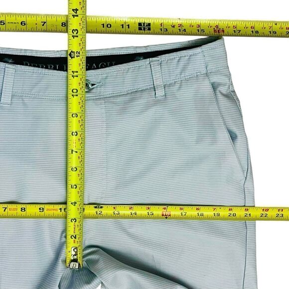 Pebble Beach Gray Golf Shorts Elastic/Silicon-Logo Waistband Flat Front 34 NWOT - Picture 6 of 9